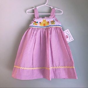 Marmellata Pink Sandcastle Smocked Sundress